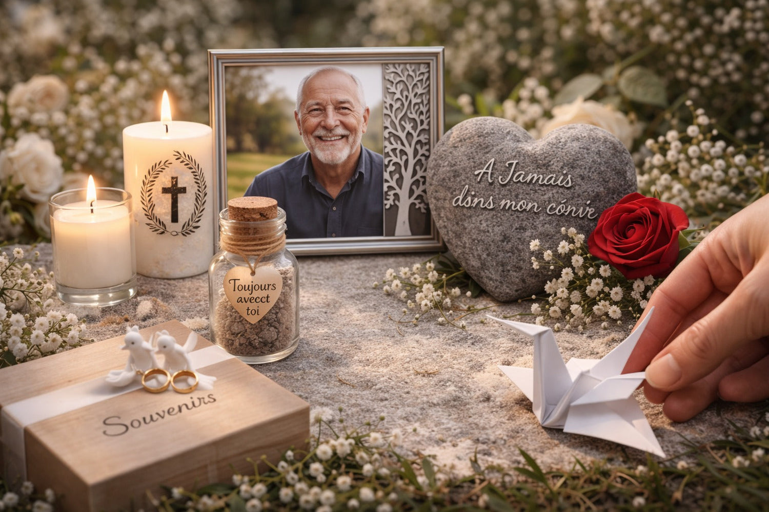 Cadeau en hommage à un défunt : gestes symboliques de respect