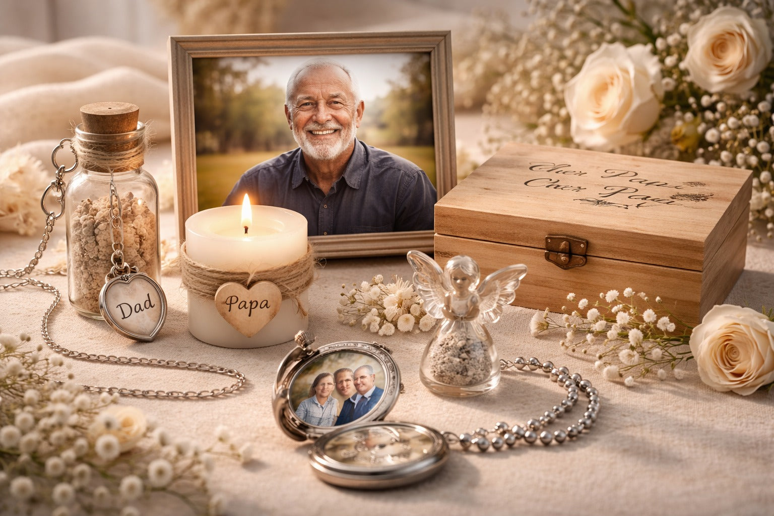 Cadeau pour un deuil de père : comment rendre hommage à un papa disparu