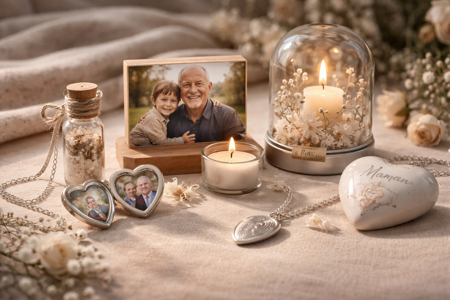 Cadeau souvenir après un décès : objets mémoriels pour ne pas oublier