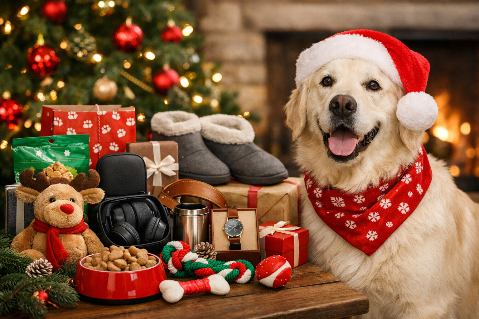 Idées de cadeaux de Noël pour chien et son maître