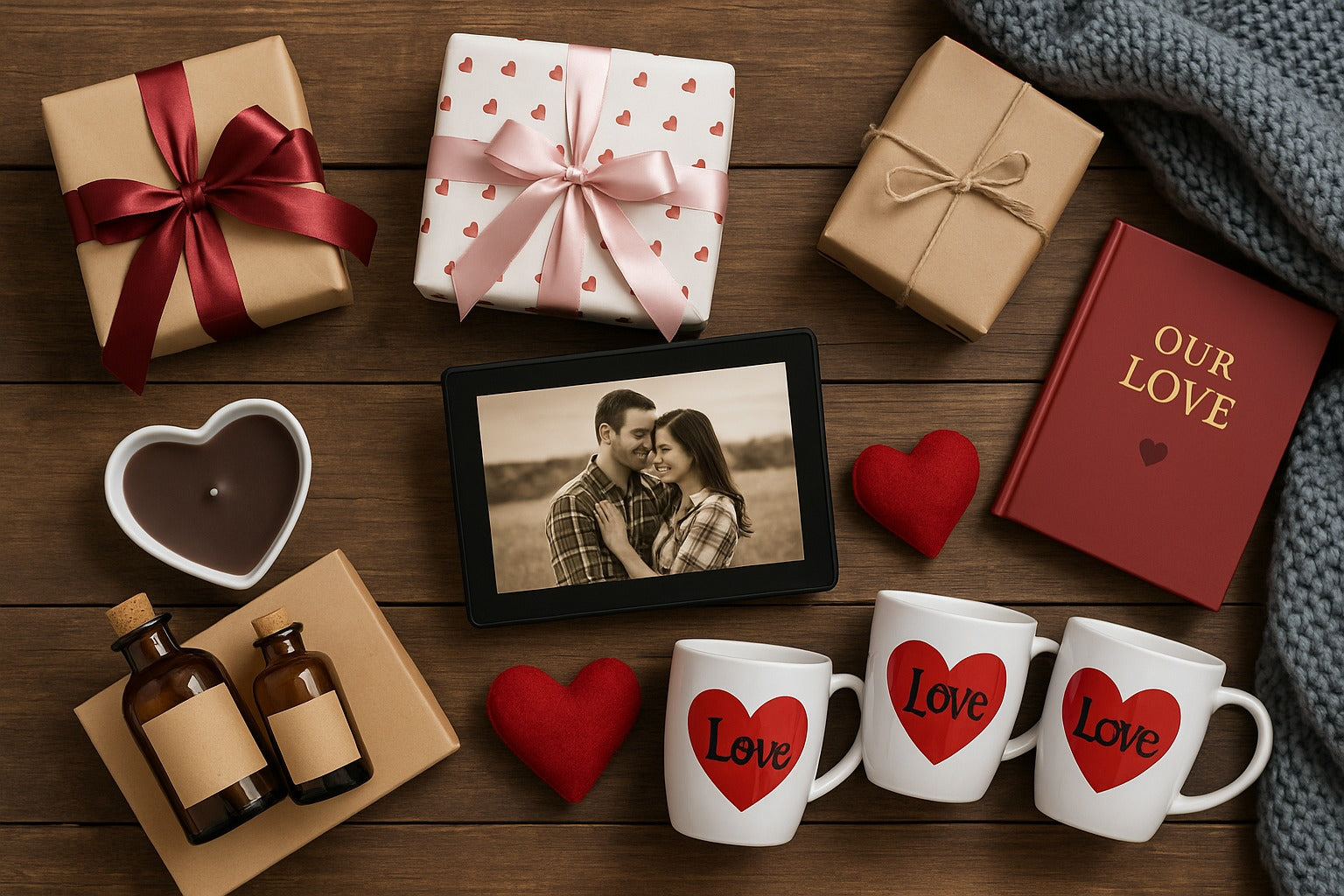 Idées de cadeaux pour un couple marié à la Saint-Valentin