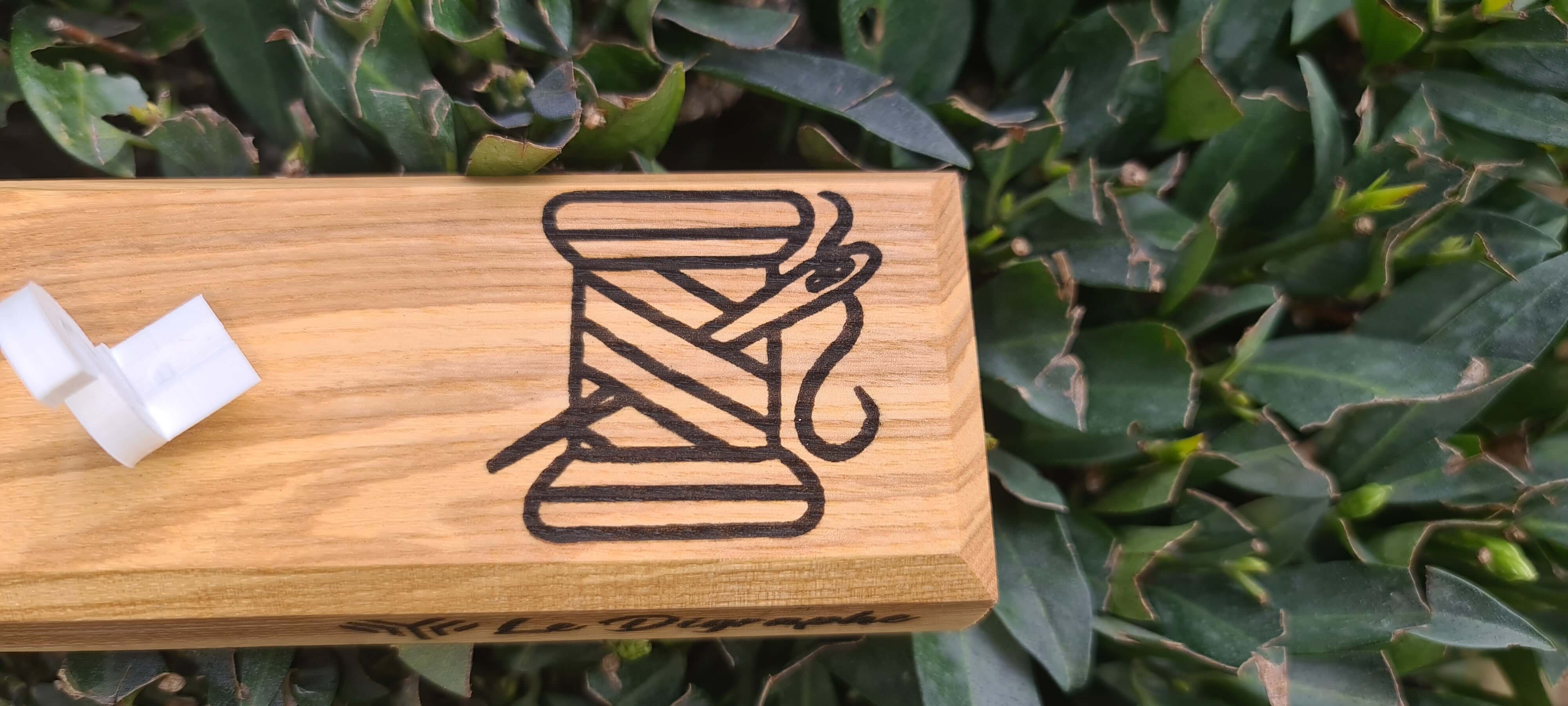 Une gravure XXL bobine de fil