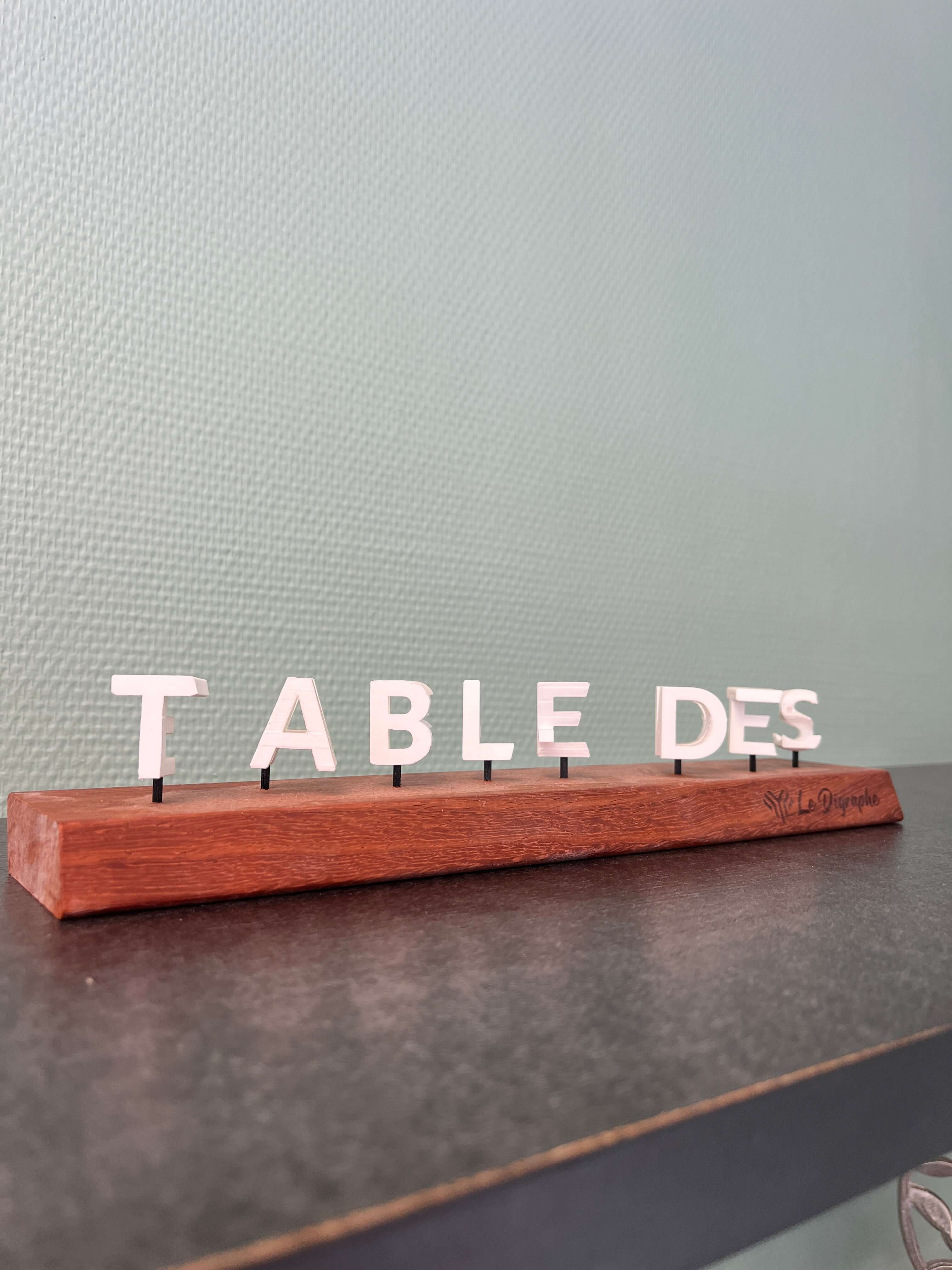 Digraphe Tables des - Enfants