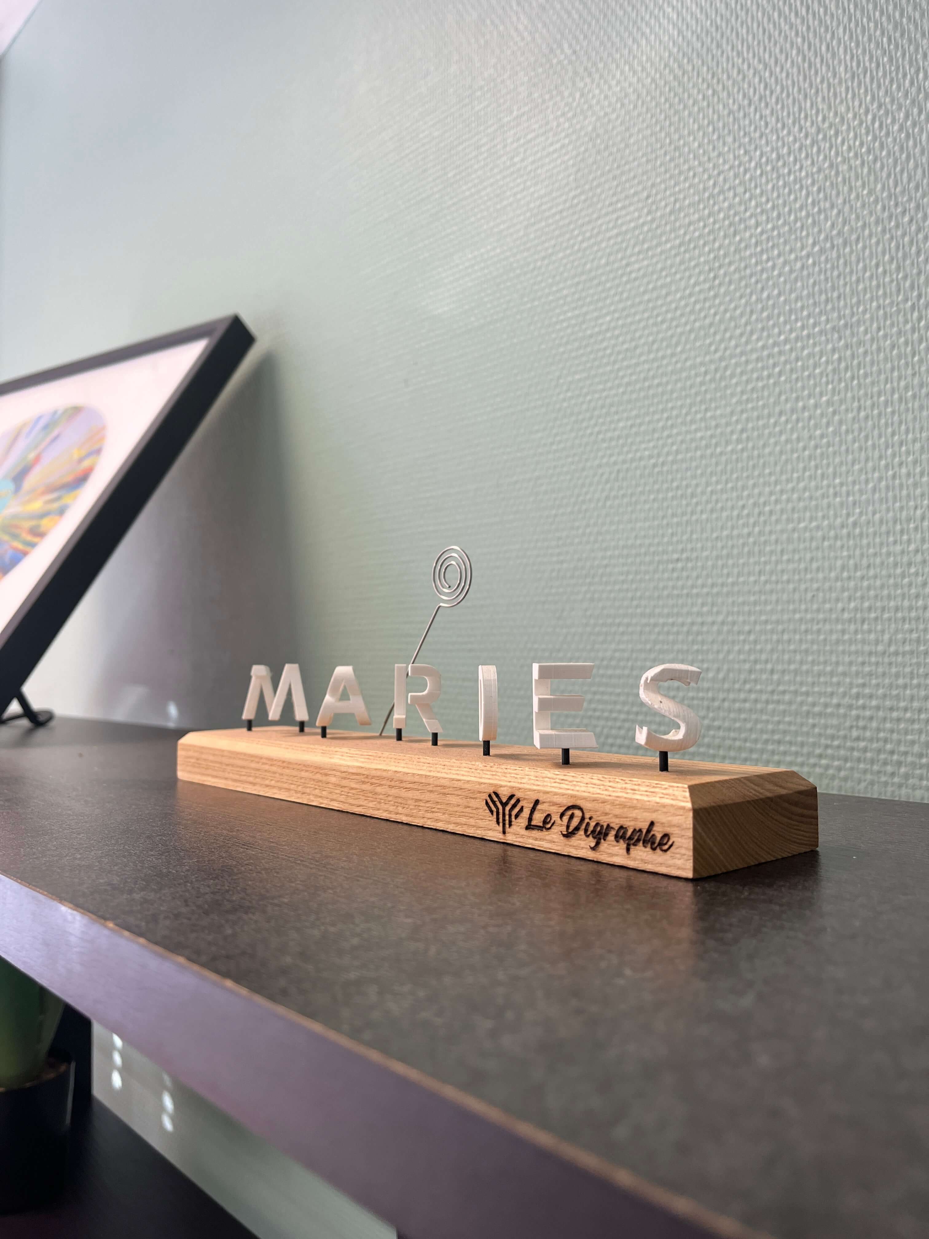 Digraphe Table des - mariés