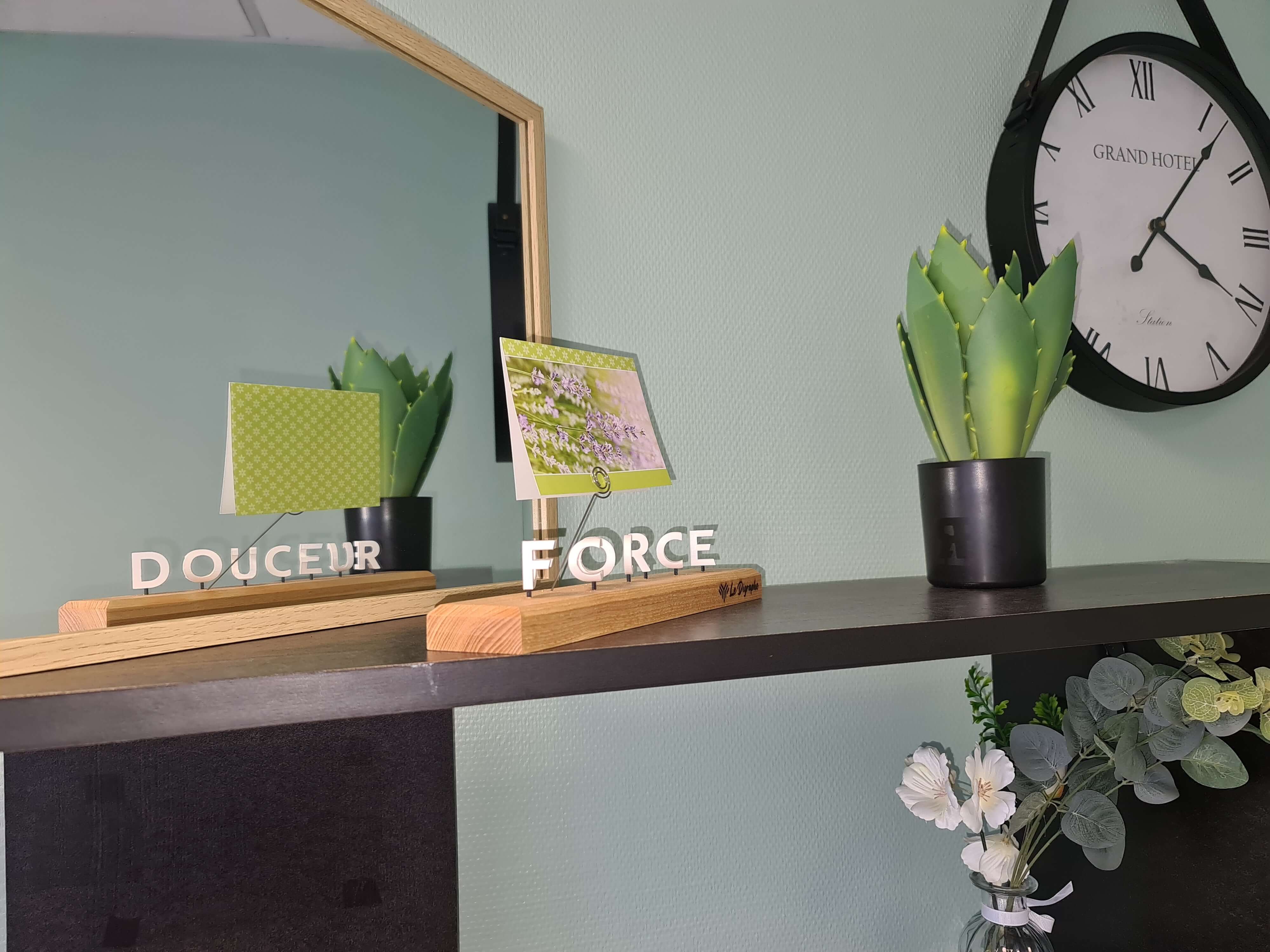 Digraphe force douceur miroir