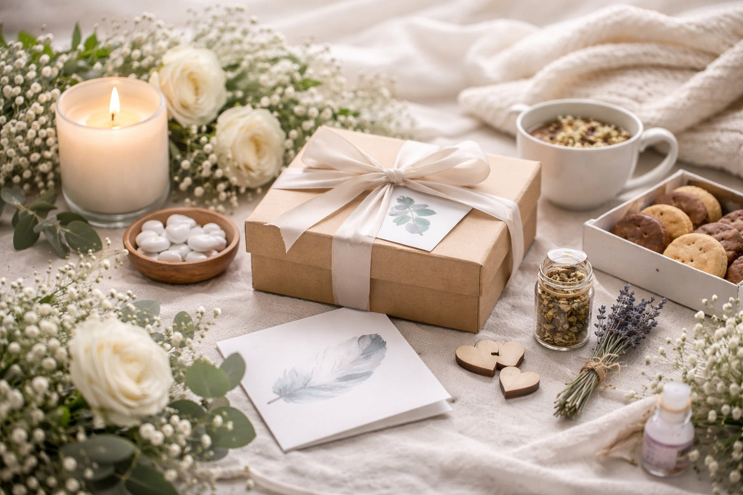 Cadeau de condoléances : idées sincères pour témoigner son soutien