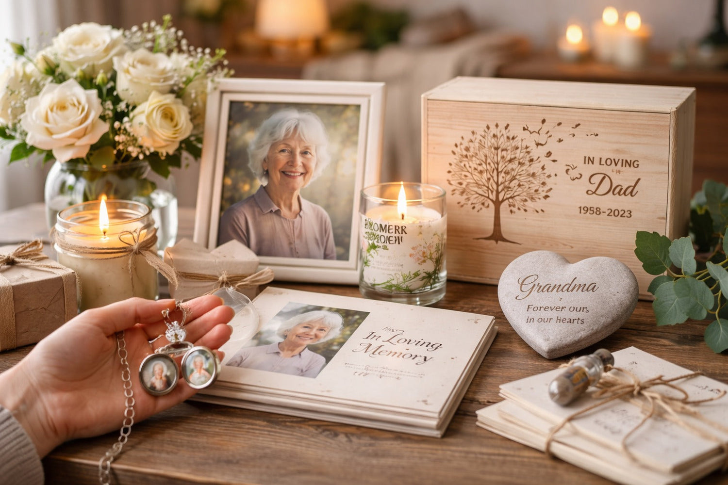 Cadeau personnalisé après un décès : un souvenir unique et touchant