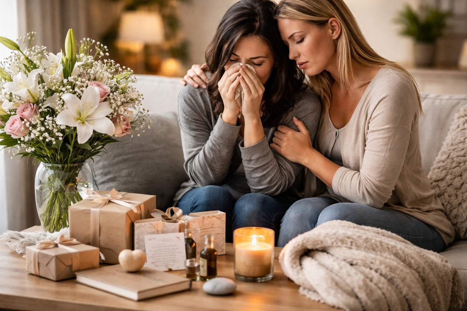 Cadeau pour une amie en deuil : attentions pour l’aider à traverser l’épreuve