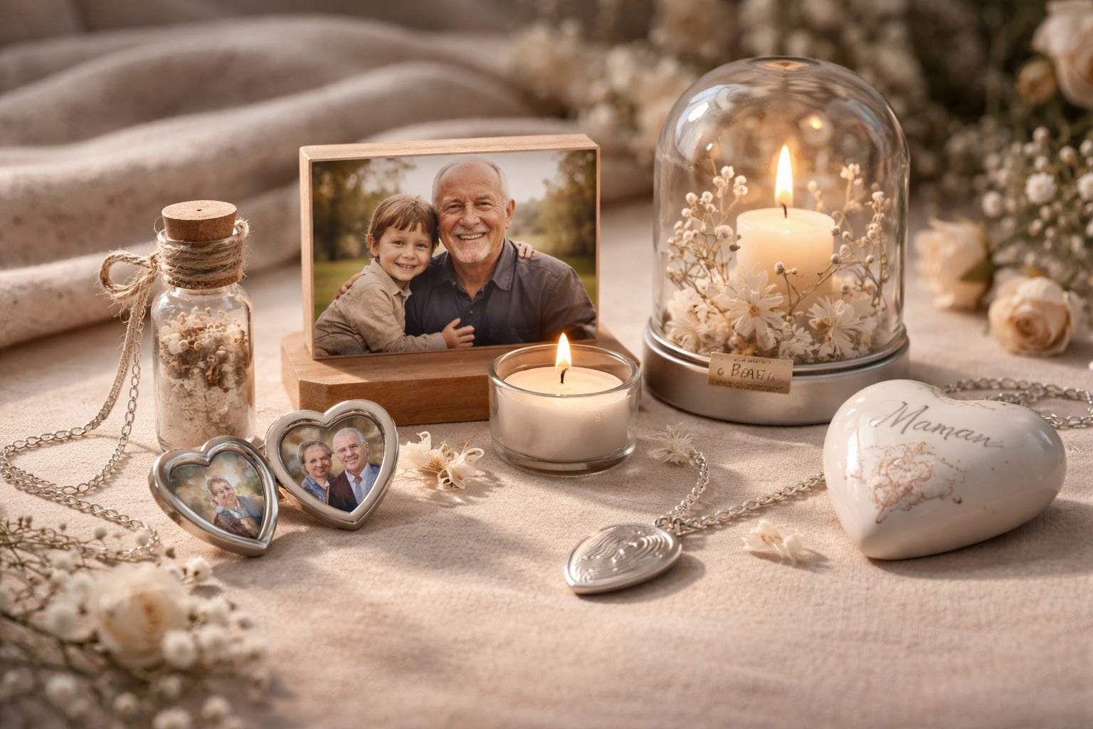 Cadeau souvenir après un décès : objets mémoriels pour ne pas oublier
